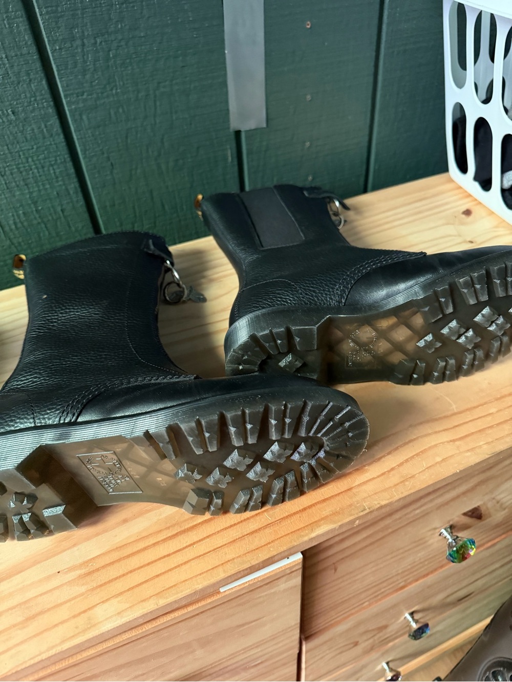 Dr Martens Black Women's Front-Zip Boots - Picture 4 of 4